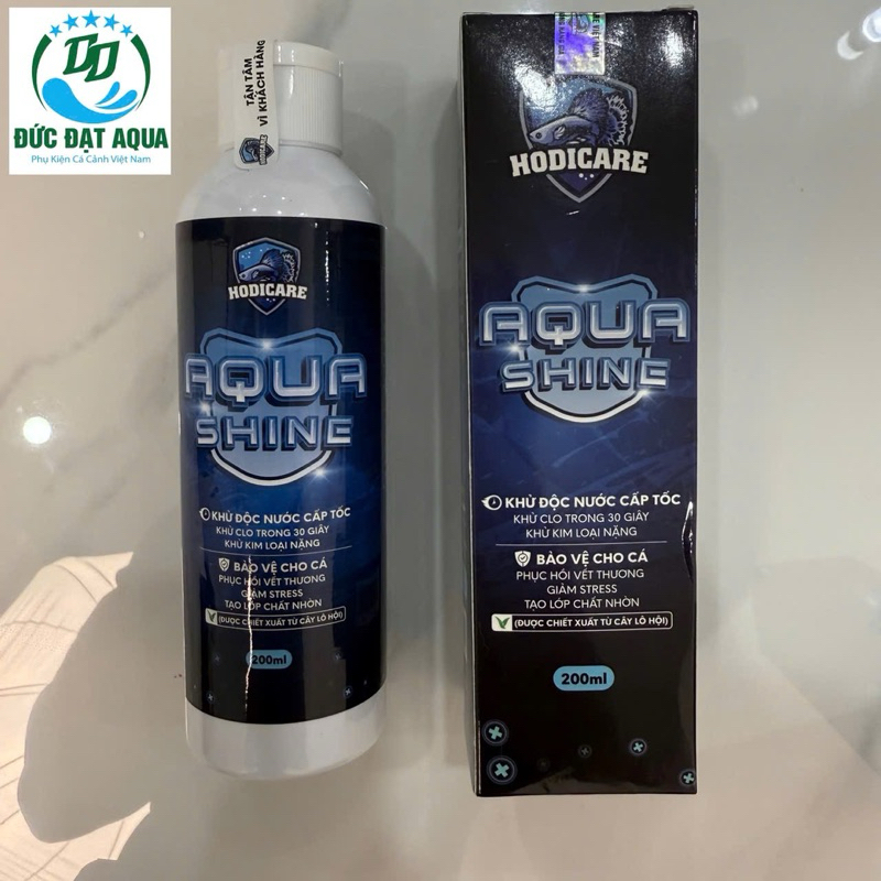AquaShine HODICARE - khử clo và kim loại nặng, phục hồi vết thương, phòng cá bị stress, giảm độc tố trong nước cho cá 7