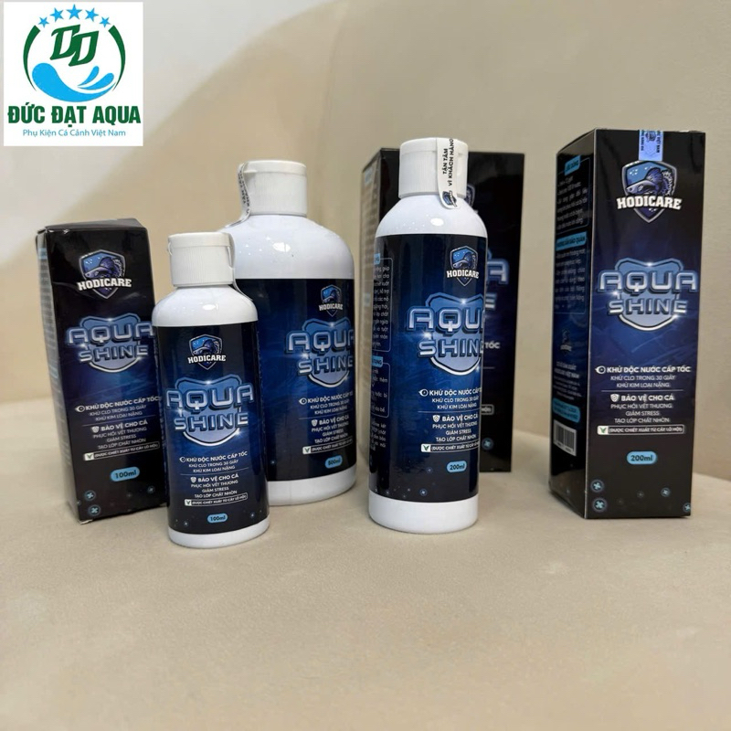 AquaShine HODICARE - khử clo và kim loại nặng, phục hồi vết thương, phòng cá bị stress, giảm độc tố trong nước cho cá 2