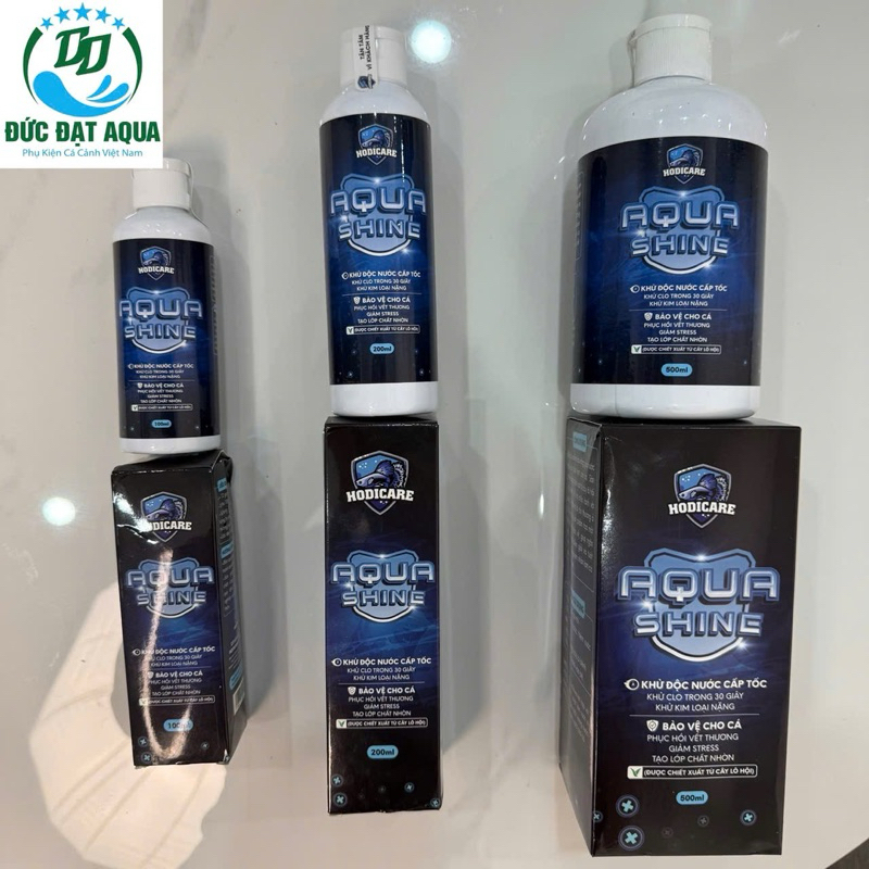 AquaShine HODICARE - khử clo và kim loại nặng, phục hồi vết thương, phòng cá bị stress, giảm độc tố trong nước cho cá 8