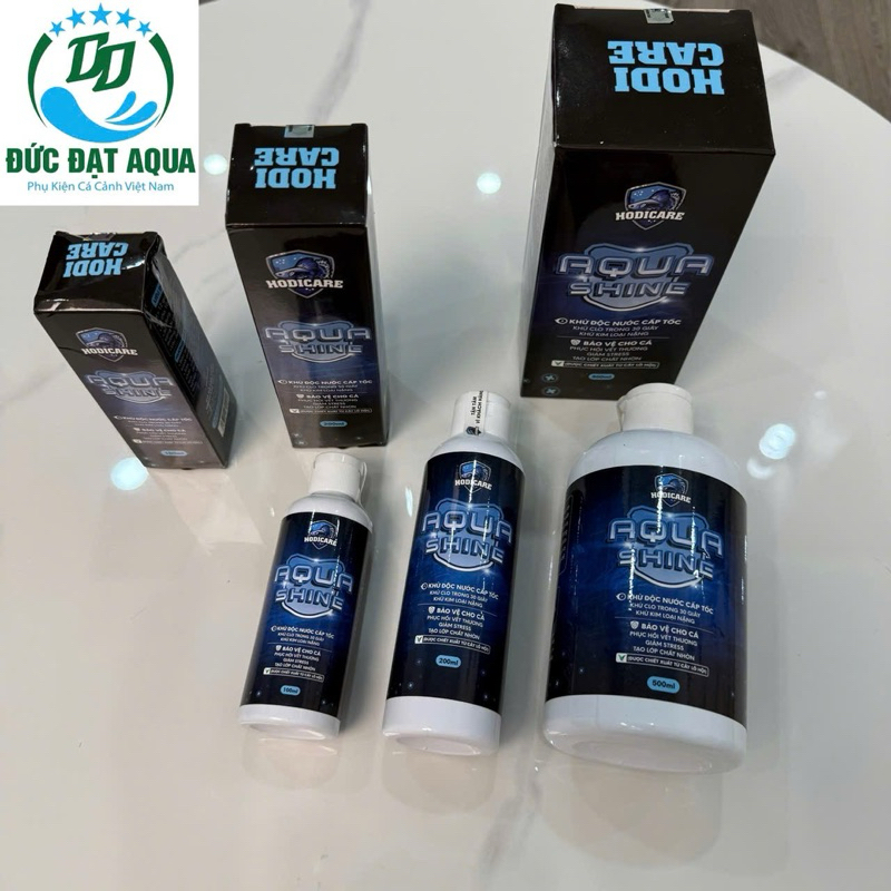 AquaShine HODICARE - khử clo và kim loại nặng, phục hồi vết thương, phòng cá bị stress, giảm độc tố trong nước cho cá 9