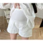 Quần Sooc Bầu Quần Đùi Bầu Chất Kaki Có Đáp Và Chun Diều Chỉnh Cao Cấp Baubiclothing