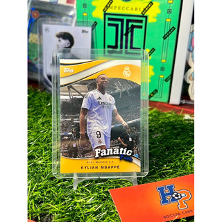 Thẻ bóng đá Kylian Mbappe Fanatic Fans Topps Real Madrid Fan Set 2024/25