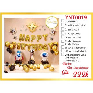 Sét trang trí sinh nhật cho bé trai chủ đề phi hành gia nhiều chi tiết rẻ đẹp, YẾN NHI SHOP