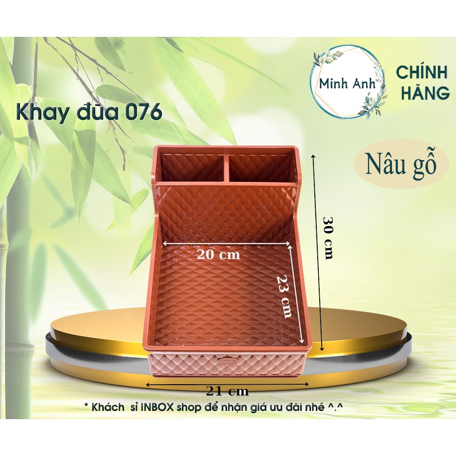 [ XUẤT VAT ]  [Hỏa tốc] Khay đũa, khay đựng gia vị nhựa rẻ nhà hàng, quán đựng đũa muỗng 071.075.076 khay đẹp