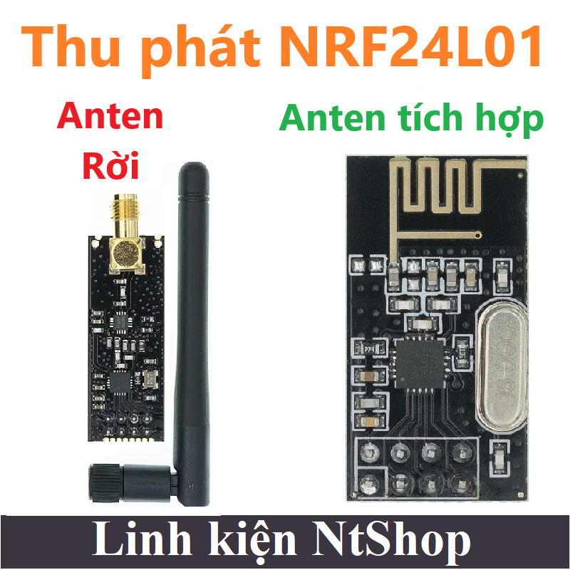 Module NRF24L01 2.4GHz Anten rời / Anten tích hợp truyền nhận không dây ...
