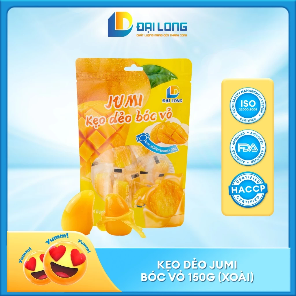 JUMI Kẹo dẻo bóc vỏ Xoài 150g