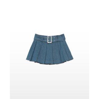 Chân Váy Jean JP FASHION Có Lót Quần Bên Trong, Chân Váy Xếp Ly Lưng Cao Dây Kéo Bên Hông Phong Cách Denim 17011139