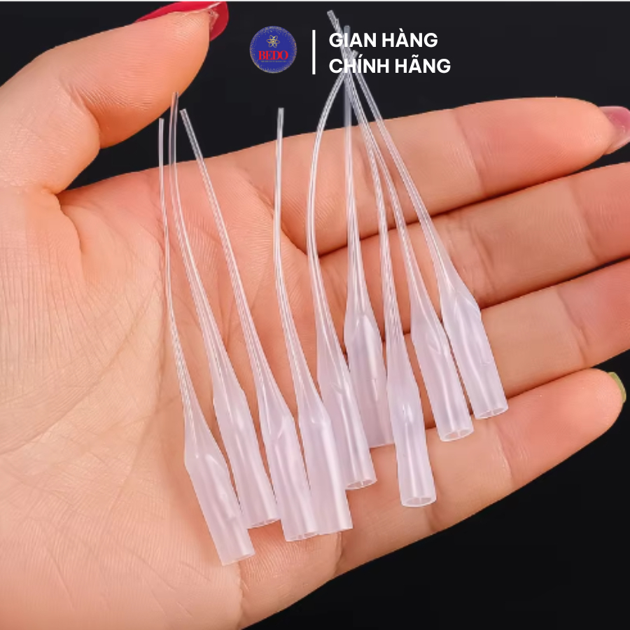 Vòi Keo 502 BEDO Nhựa Dẻo Trong Suốt Combo 100c Râu Keo Đầu Dẫn Keo Dán 502 Chống Tắc Dễ Sử Dụng
