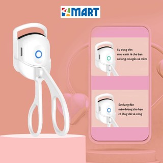 Máy uốn cong lông mi giúp làm cong, giữ nếp mi lâu, Bấm mi điện uốn mi với hai chế độ nhiệt.