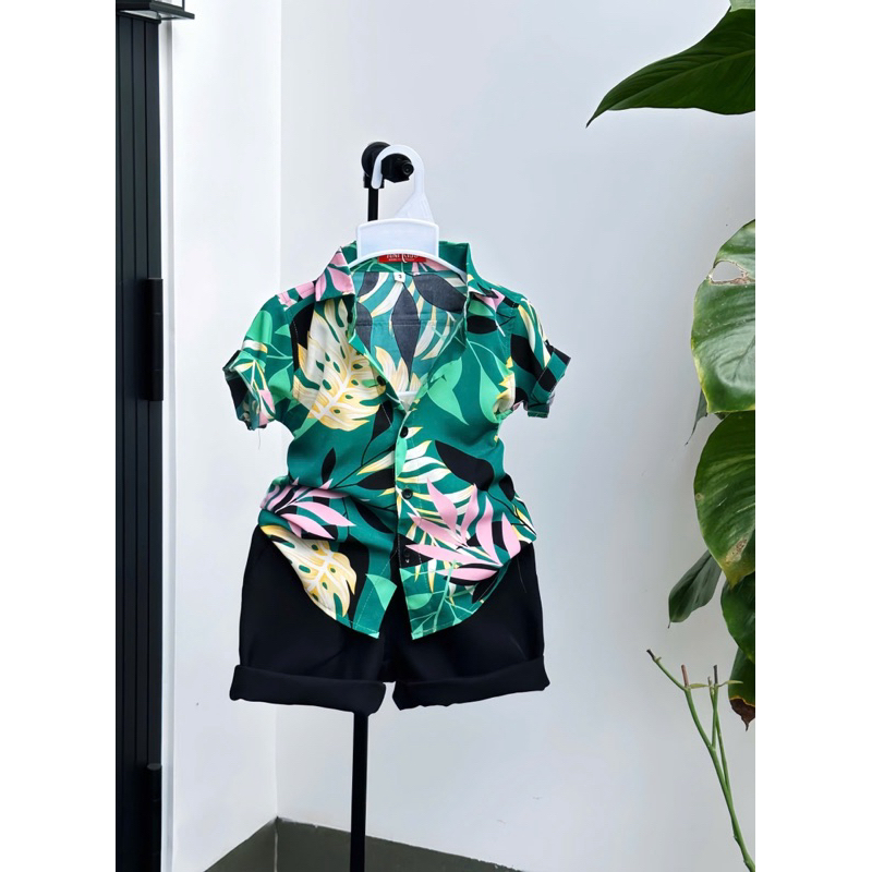 set hoạ tiết hoa 28-52kg cho bé trai TONI BRAND
