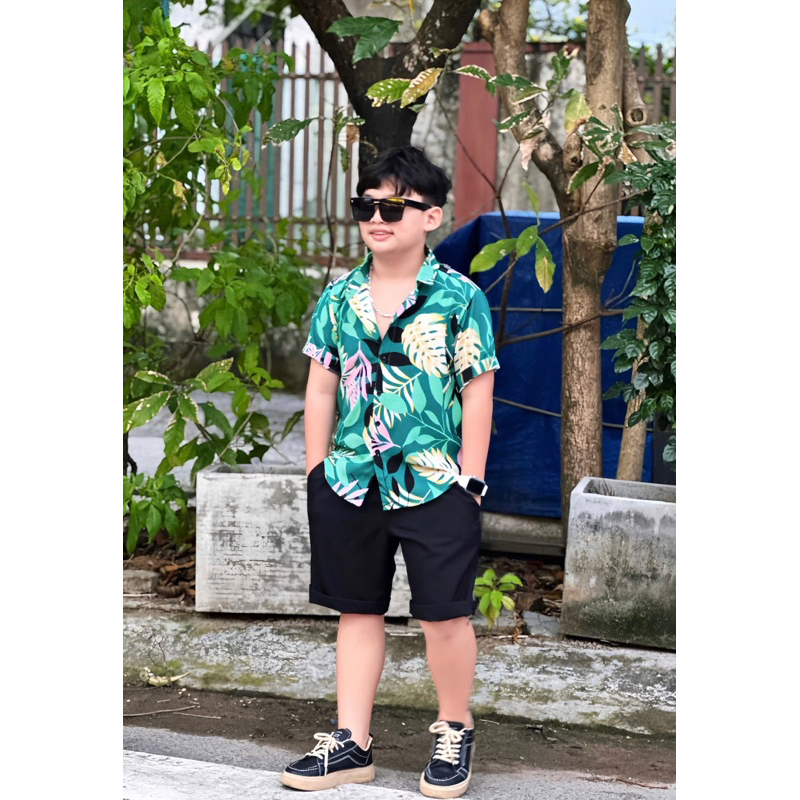 set hoạ tiết hoa 28-52kg cho bé trai TONI BRAND