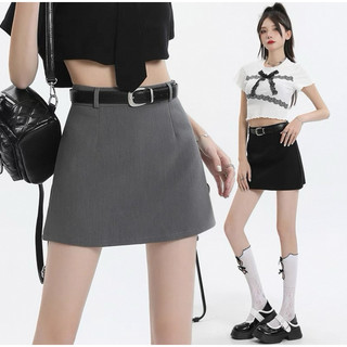Váy Mini Có Thắt Lưng Cho Nữ Bọc Mỏng Phù Hợp Với Chữ A Váy Y2K Phù Hợp Với Váy Có Quần Short Bên Dưới Hivaxin