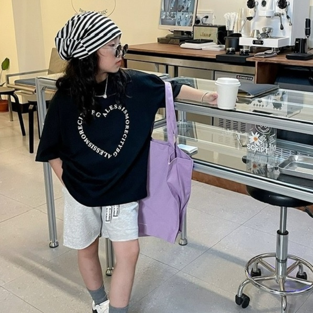Áo Thun Ngắn Tay Cho Bé Trai, Bé Gái In Hình Năng Động, Cổ Tròn B647 | JJ Kids Fashion