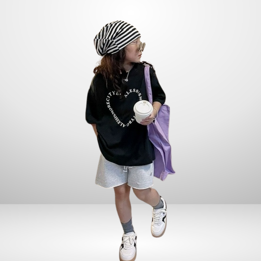 Áo Thun Ngắn Tay Cho Bé Trai, Bé Gái In Hình Năng Động, Cổ Tròn B647 | JJ Kids Fashion
