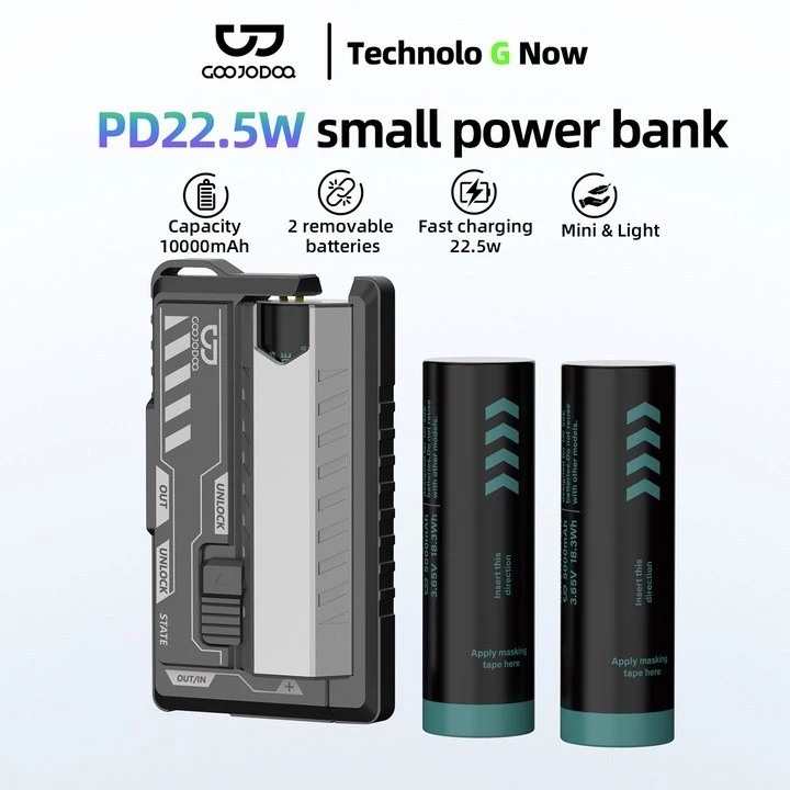 Sạc dự phòng GOOJODOQ 10000mAh 22.5W Mecha