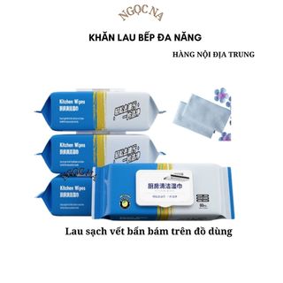 Khăn Ướt Lau Bếp Đa Năng,Khăn Lau Bếp Siêu Tiện Lợi gói 80 khăn