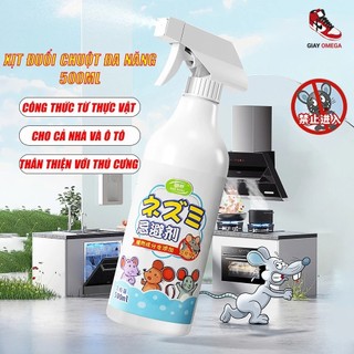 Xịt đuổi chuột đa năng 500ml thành phần từ thiên nhiên, công nghệ Nhật Bản dùng cho cả nhà và xe hơi