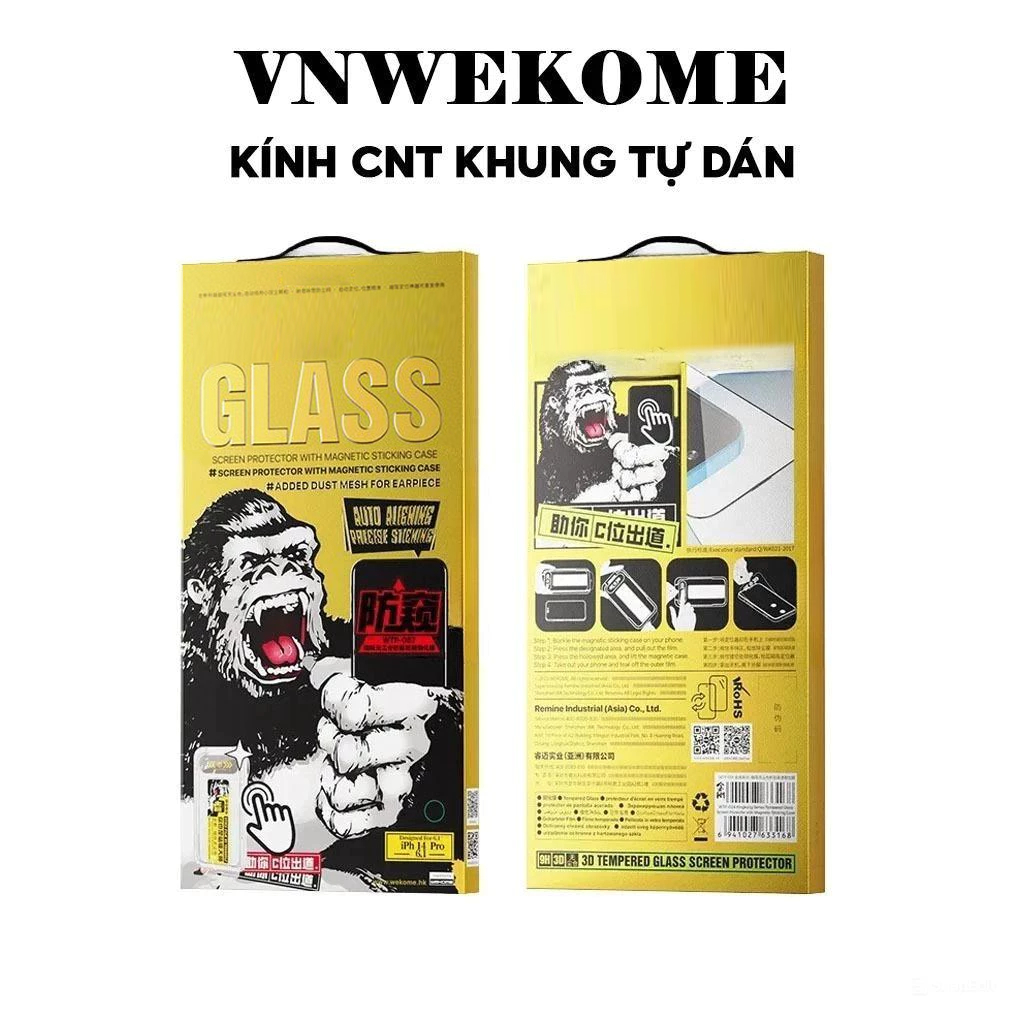 Ảnh Kính Cường Lực Chống Nhìn Trộm Khung Tự Dán Chính Hãng Dùng Cho IP 11-12-13-14-15-16 1