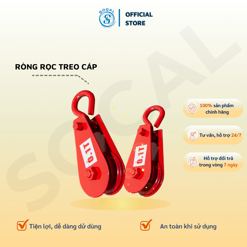 (Ảnh thực tế) - Ròng Rọc Treo Cáp 100KG - 200KG | Shopee Việt Nam