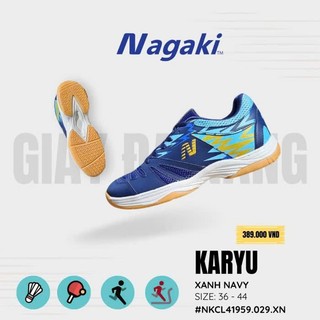 Giày cầu lông, bóng chuyền, Bóng Rổ, pickle ball -   Nagaki Karyu ( Tặng Kèm Tất)