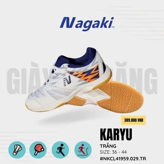 Giày cầu lông, bóng chuyền, Bóng Rổ, pickle ball -   Nagaki Karyu ( Tặng Kèm Tất)