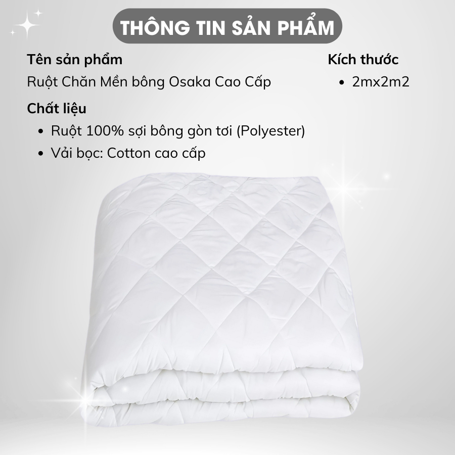 Ảnh Ruột Chăn Mền bông Cao Cấp A Concept Decor Siêu Ấm Nhẹ Cho Mùa Hè Thu Đông Chăn Bông Dày Chuẩn Khách Sạn 5 sao 2mx2m2 1
