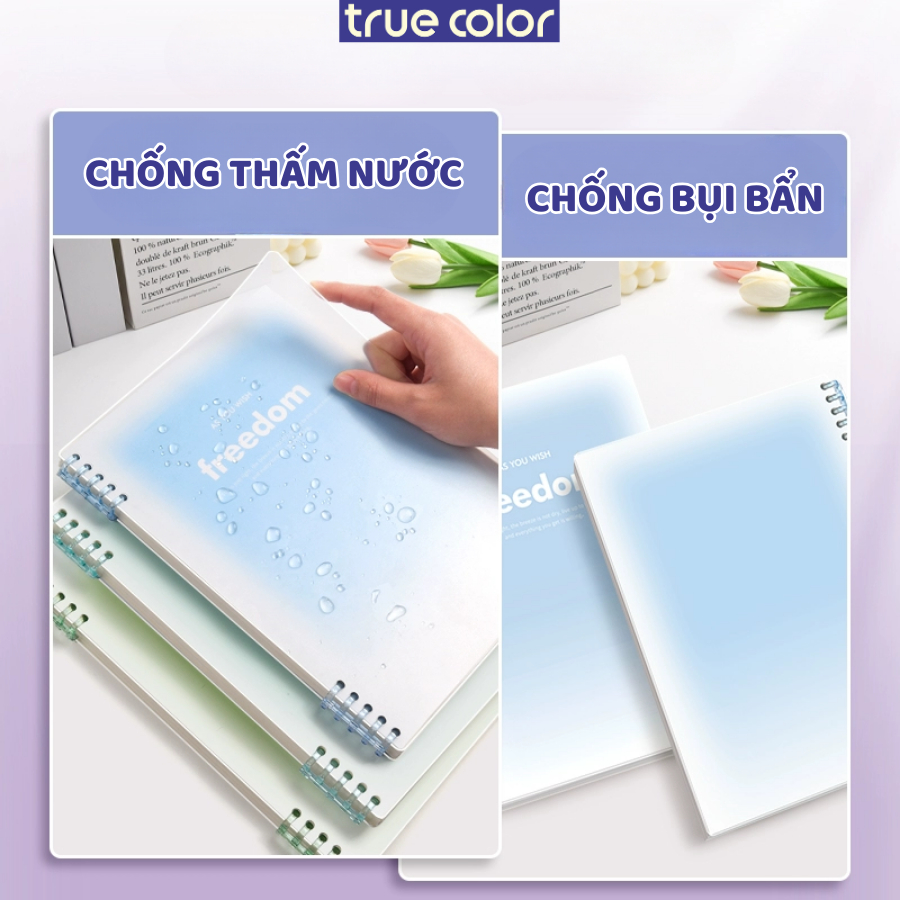 Sổ Còng nhựa A5/B5 Freedom 120 Trang cho học sinh sinh viên vở còng thay lõi Có Bán Rời Bìa Và Lõi