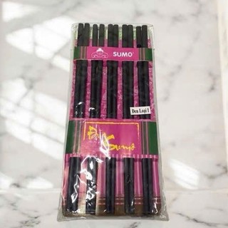Bộ 10 Đôi Đũa gỗ tự nhiên Sumo (1 vỉ 10 đôi) cao cấp không hoá chất an toàn - Trường An VN