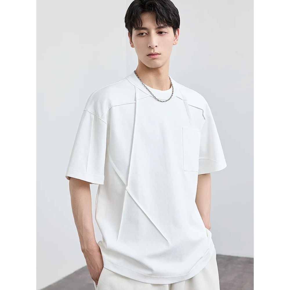 Áo thun Stee Cổ tròn Style ROLLING ICVCVNI Unisex Menwear Cotton