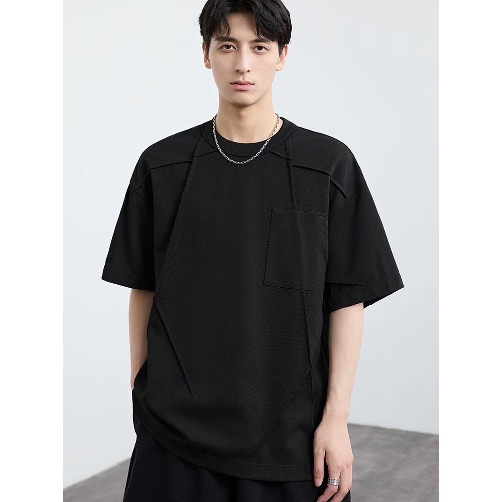 Áo thun Stee Cổ tròn Style ROLLING ICVCVNI Unisex Menwear Cotton