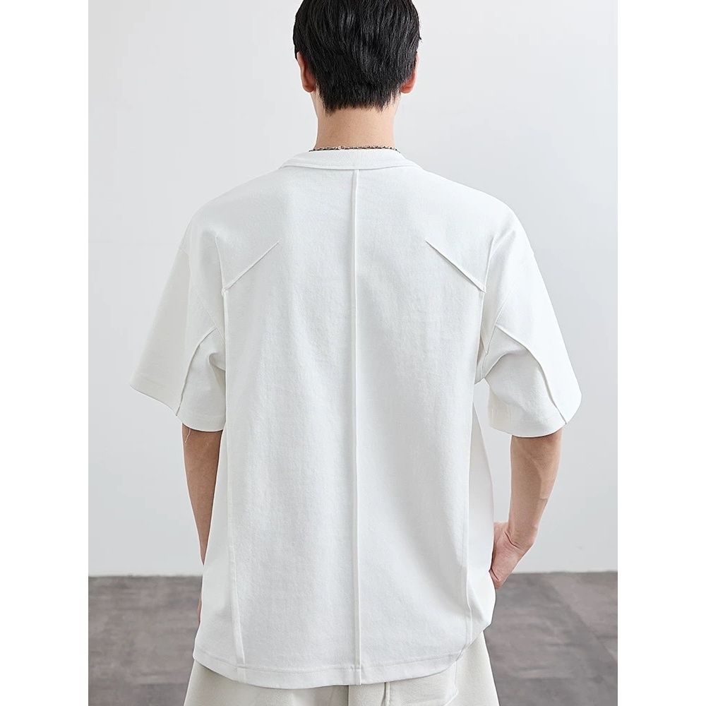 Áo thun Stee Cổ tròn Style ROLLING ICVCVNI Unisex Menwear Cotton