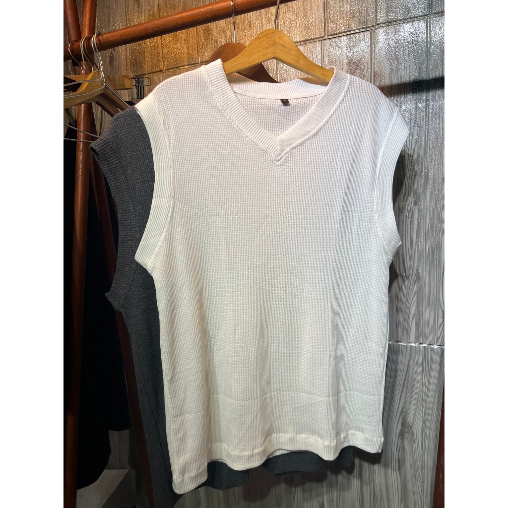 Áo thun Tanktop GILE Sọc len Basic ICVCVNI Unisex