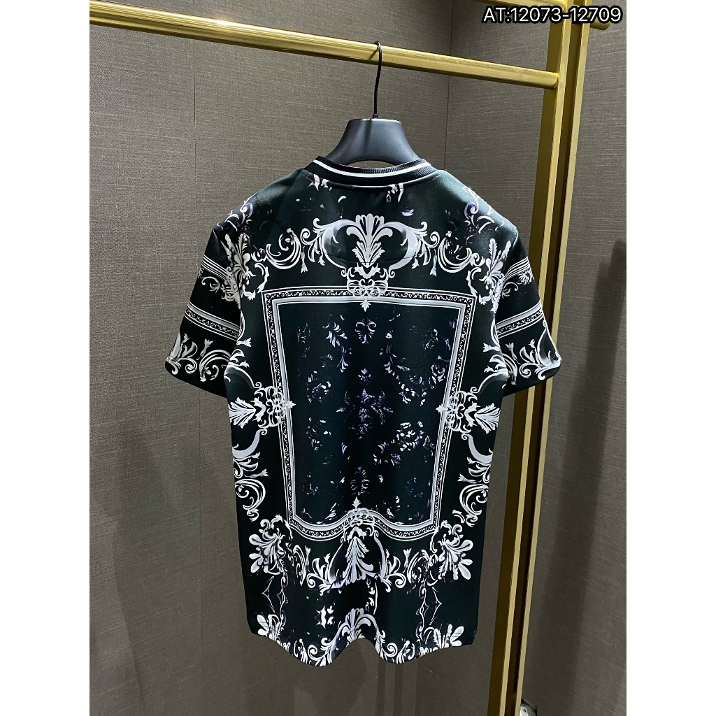 ÁO thun nam DOLE cổ tròn họa tiết tay ngắn phong cách trẻ trung chuẩn from