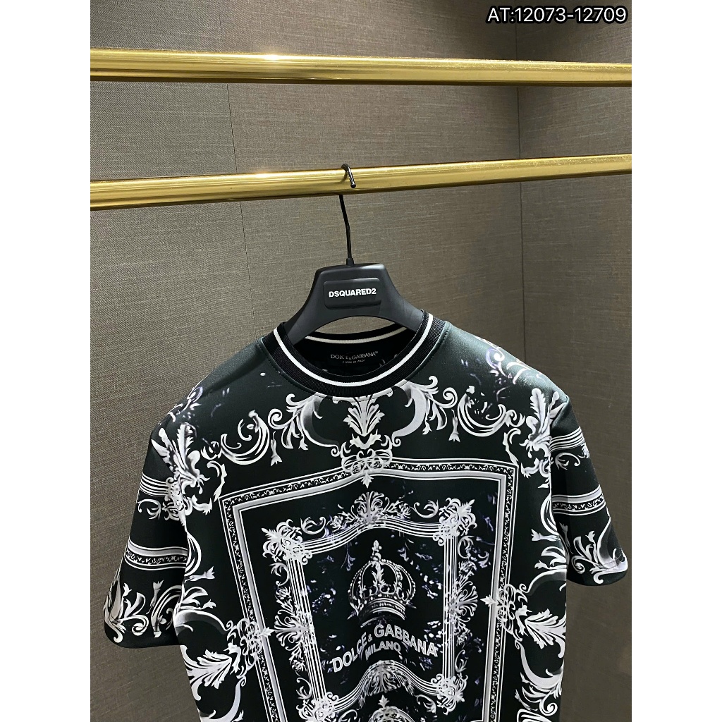 ÁO thun nam DOLE cổ tròn họa tiết tay ngắn phong cách trẻ trung chuẩn from
