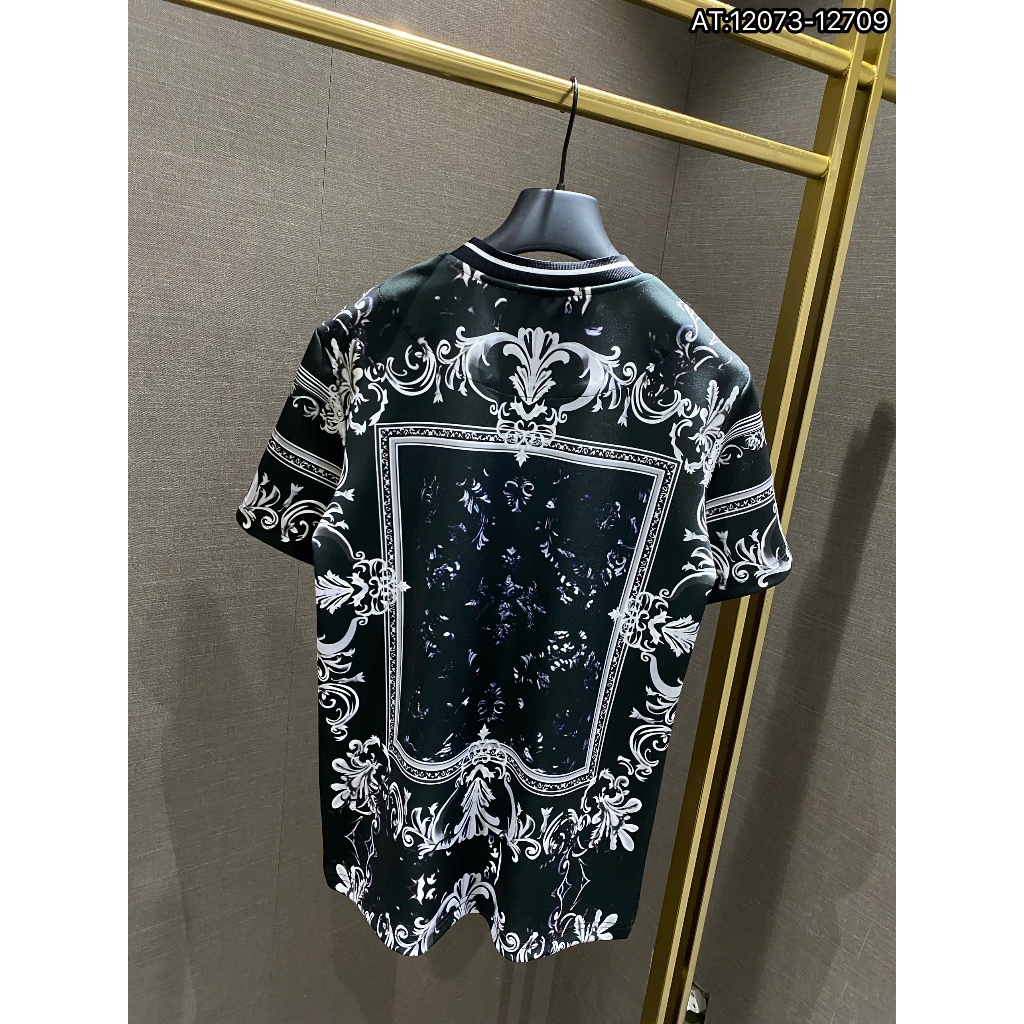 ÁO thun nam DOLE cổ tròn họa tiết tay ngắn phong cách trẻ trung chuẩn from