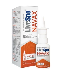 Xịt Livespo Navax chuyên dụng dạng chai xịt 20ml - Bảo vệ mũi họng, hệ hô hấp cho trẻ [Hàng chính hãng]