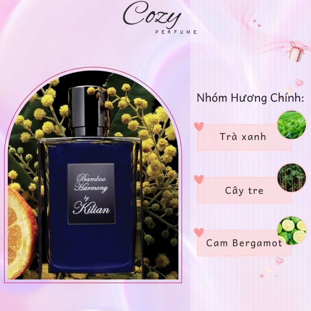 Nước hoa unisex Kilian Bamboo Harmony Chiết 5ml/10ml Hương thơm Thanh lịch, Nhẹ nhàng - Cozy Perfume