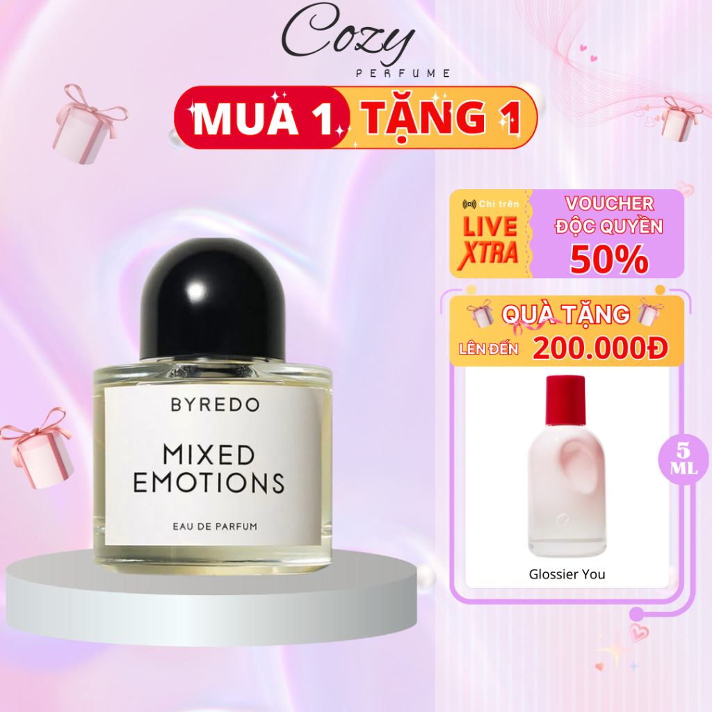 Nước hoa unisex Byredo Mixed Emotions Chiết 5ml/10ml Hương thơm Sáng tạo, Cá tính - Cozy Perfume