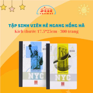 Tập Sinh Viên 300 Trang Hồng Hà 4536 Văn Phòng Phẩm Sao Mai V4010251