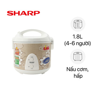 Nồi cơm điện Sharp 1.8 lít KS-N191ETV-Chính Hãng 100%-SX Thailan,Lòng nồi chống dính,nấu 3D