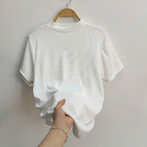 Áo Thun Kiểu Cổ Tròn Bigsize Nữ Lên Phom Basic Chiết Eo Tôn Dáng Mềm Mại Thoáng Khí G259