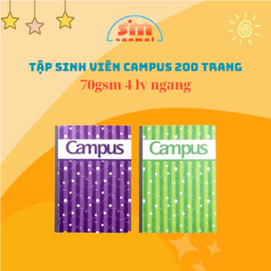 Tập sinh viên Campus NB-BTRE200 cuốn 200 trang Văn phòng phẩm Sao Mai