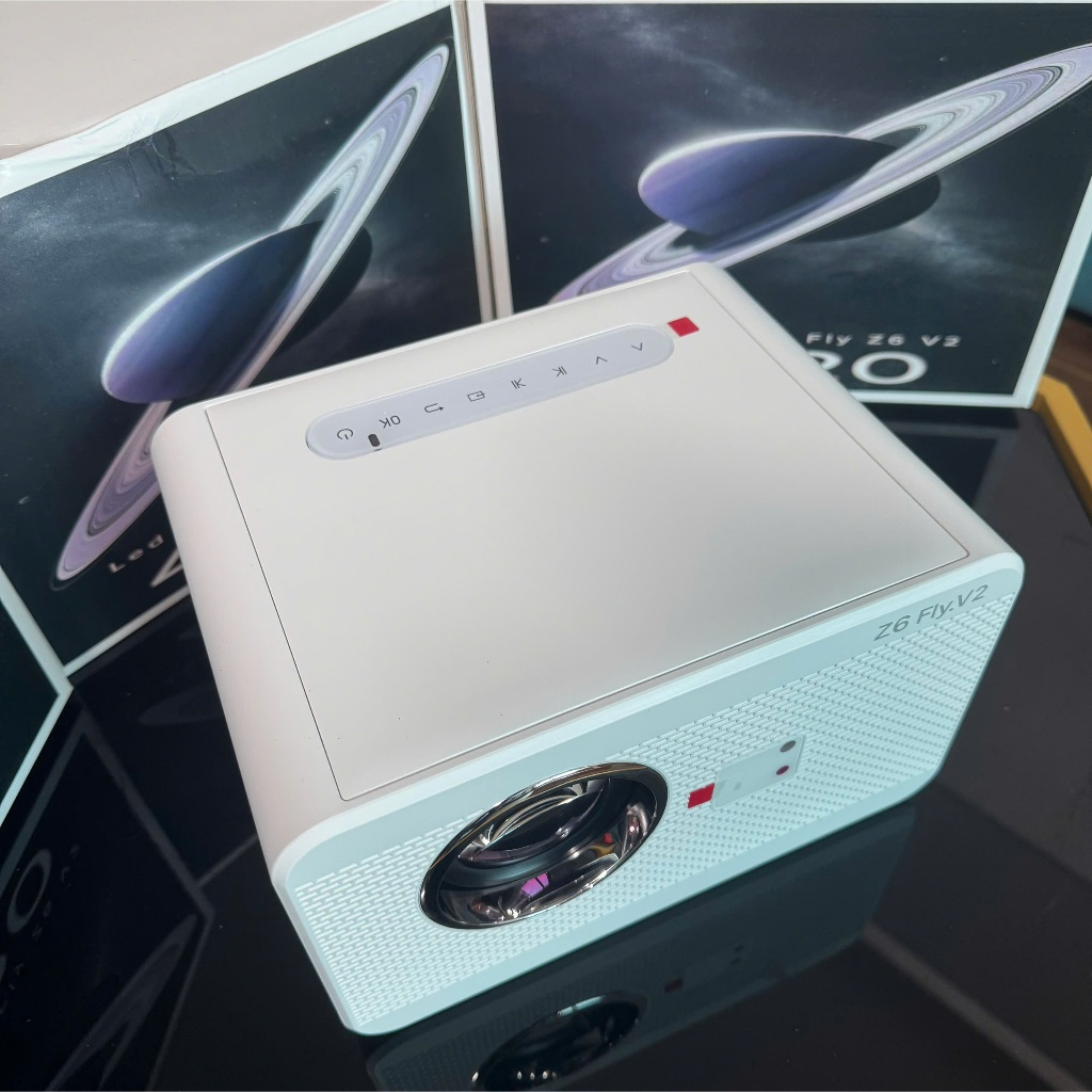 Máy Chiếu Z6flyV2 mini dùng xem phim , youtube , nexfilf , tặng usb 64gb khi mua máy chiếu , phản chiếu điện thoại