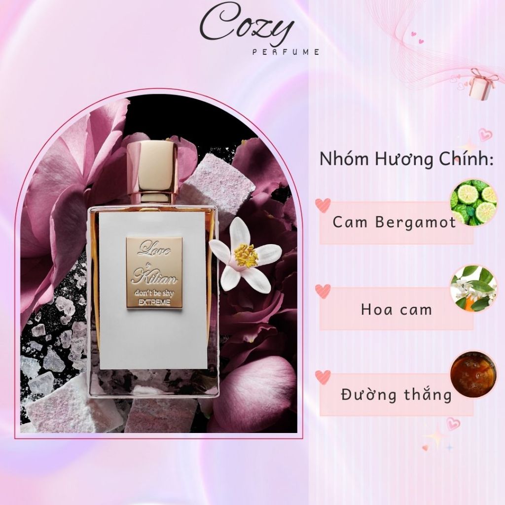 Nước hoa unisex Kilian Love Don’t Be Shy Chiết 5ml/10ml Hương thơm Gợi cảm, Quyến rũ - Cozy Perfume
