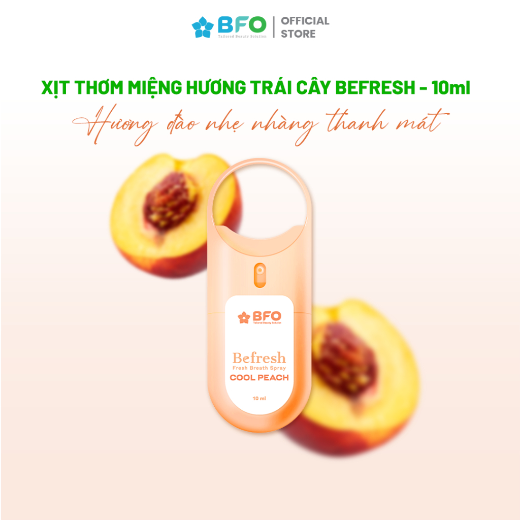 Ảnh Xịt Thơm Miệng Khử Mùi Hôi Miệng Hương Trái Cây Tự Nhiên BFO Befresh 10ml 4