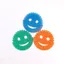 Set 4 Scrub Daddy Colors - Miếng rửa chén bọt biển Scrub Daddy nguyên bản, miếng xốp lau chùi đa năng