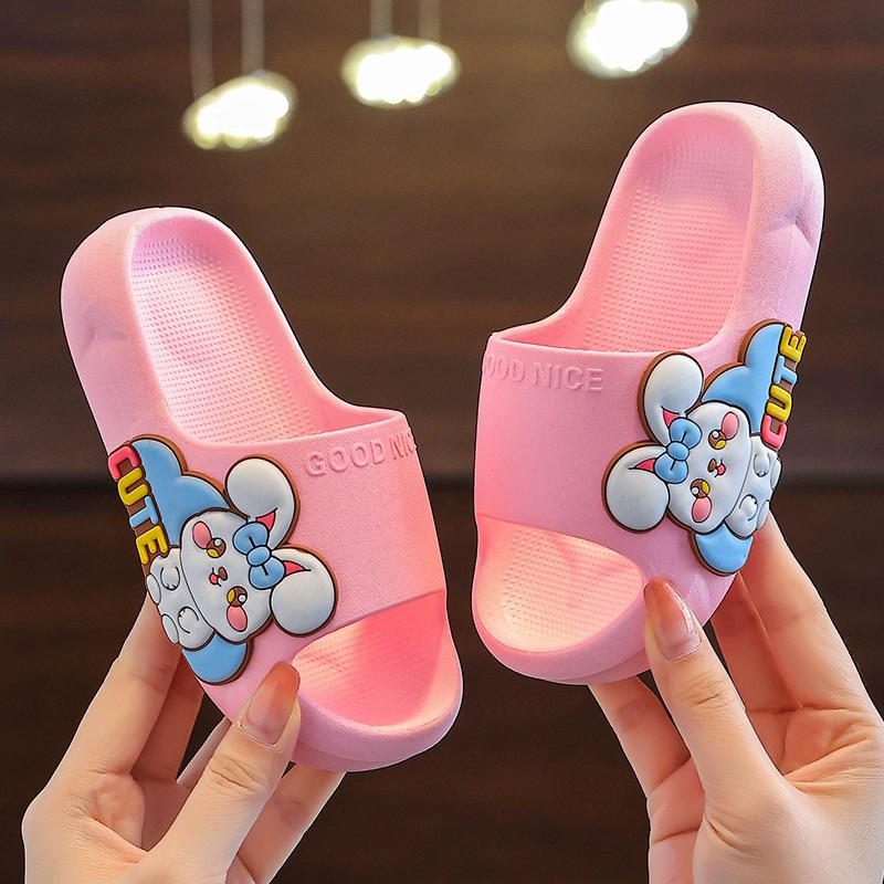 Dép bánh mì thời trang cho bé trai bé gái siêu mềm hoạt hình thỏ siêu nhân cute êm chân bé