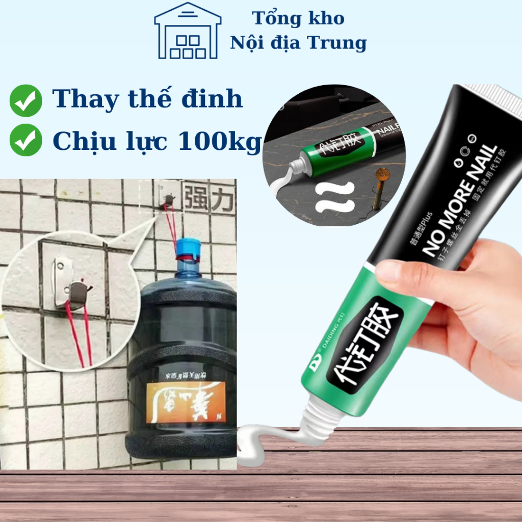 Keo siêu dính dán chắc như đóng đinh, keo cơ khí chuyên để sử dụng dán các đồ đạc thay đinh vít, keo dán giấy đa năng