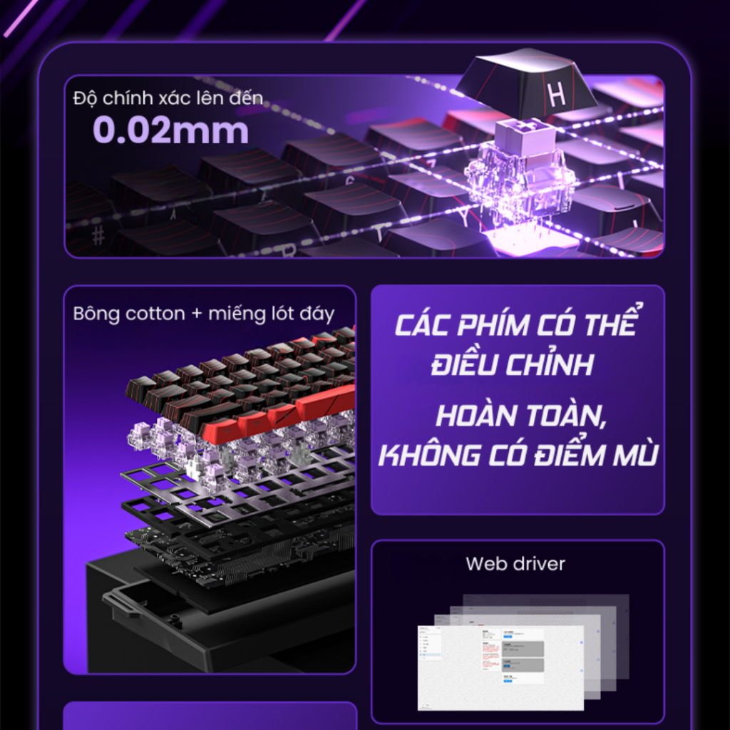 Bàn Phím Cơ Gaming AULA WIN60HE WIN68HE Rapid Trigger Polling Rate 8K Scan Rate 32KHz Chính Hãng | BigBuy360 - bigbuy360.vn