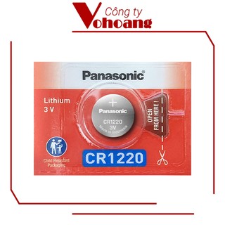 Pin Panasonic CR1220 dùng cho máy tính bỏ túi, remote, đồng hồ, nhiệt kế, v.v…